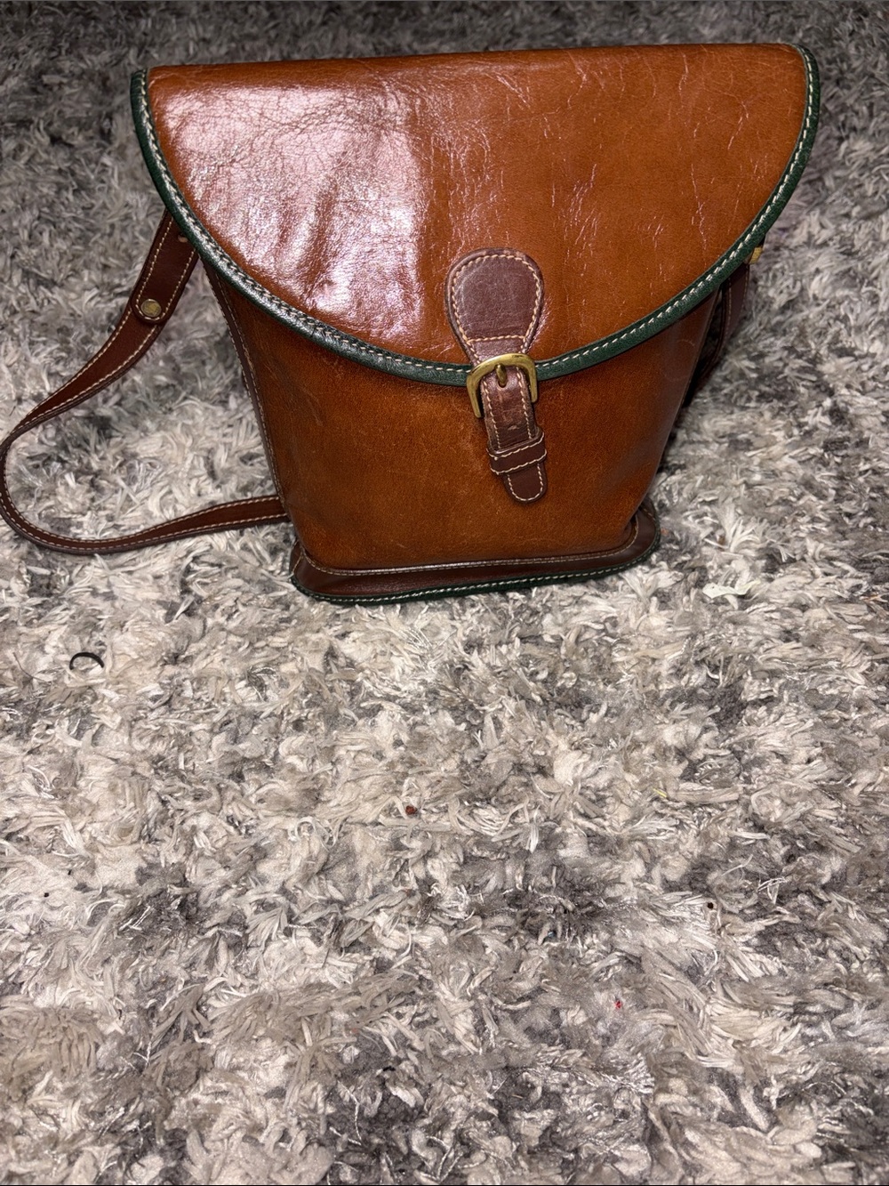 Vintage Y2K Brahmin  Leather Crossbody